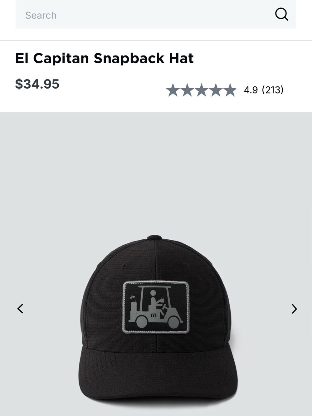 Travis Mathew El Capitan Snapback Hat NEW